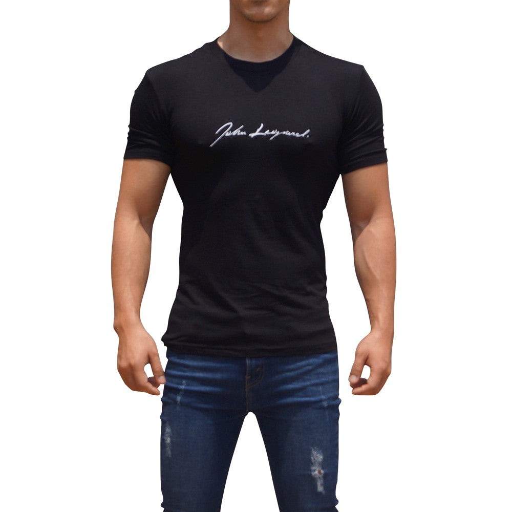 Black Signature Logo Short Sleeve T-Shirt