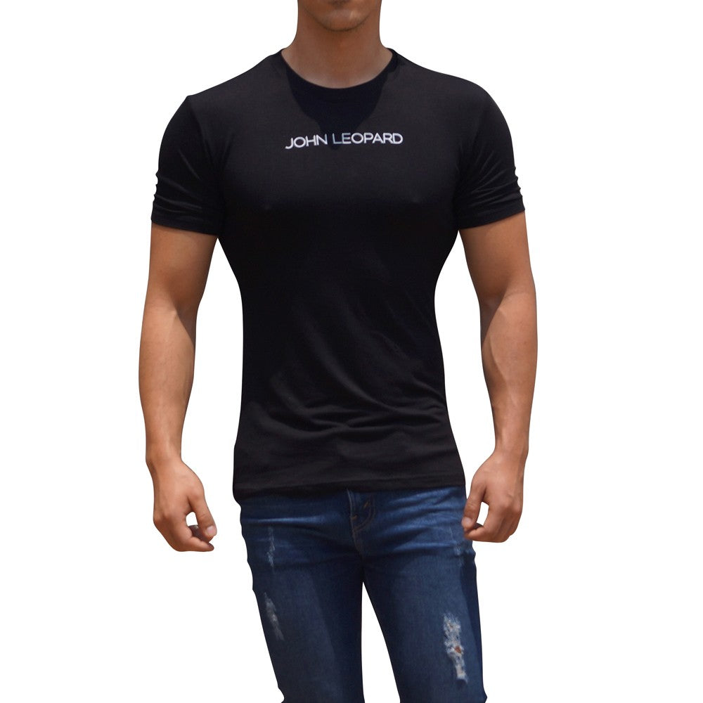Black Minimal Logo Short Sleeve T-shirt
