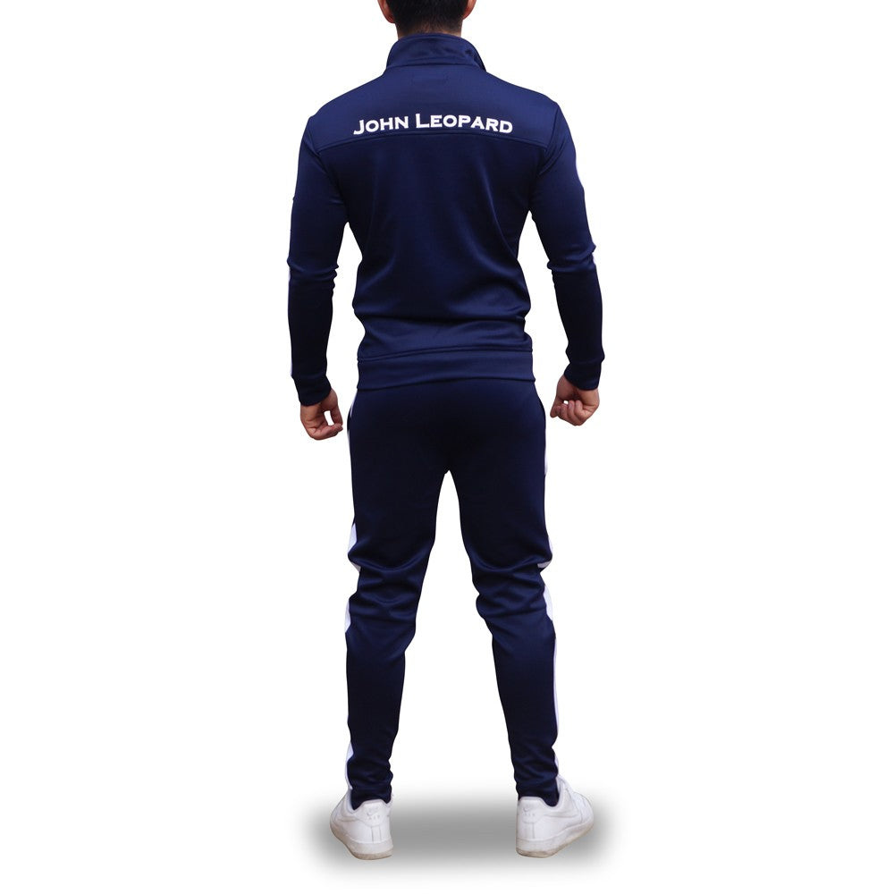 Elite Track Suit Pants Navy White Stripe