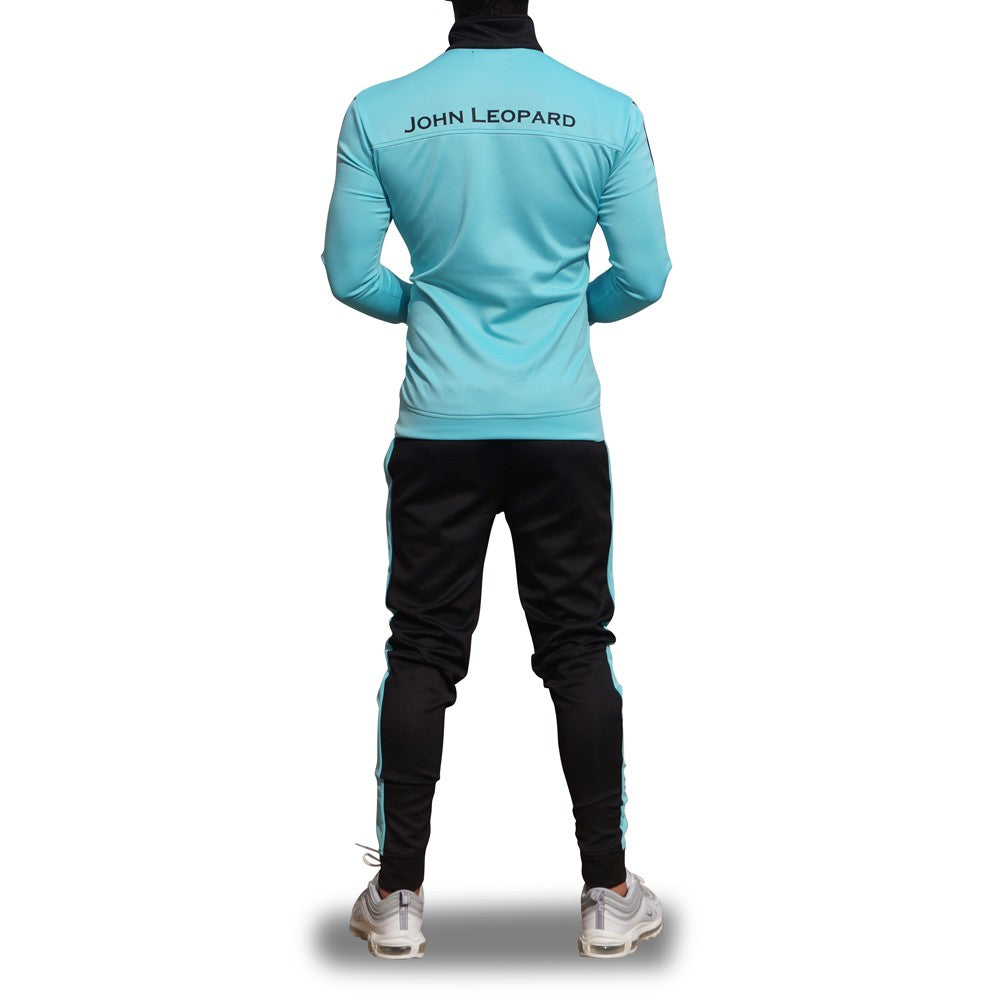 Elite Track Suit Pants Black Stripe Water