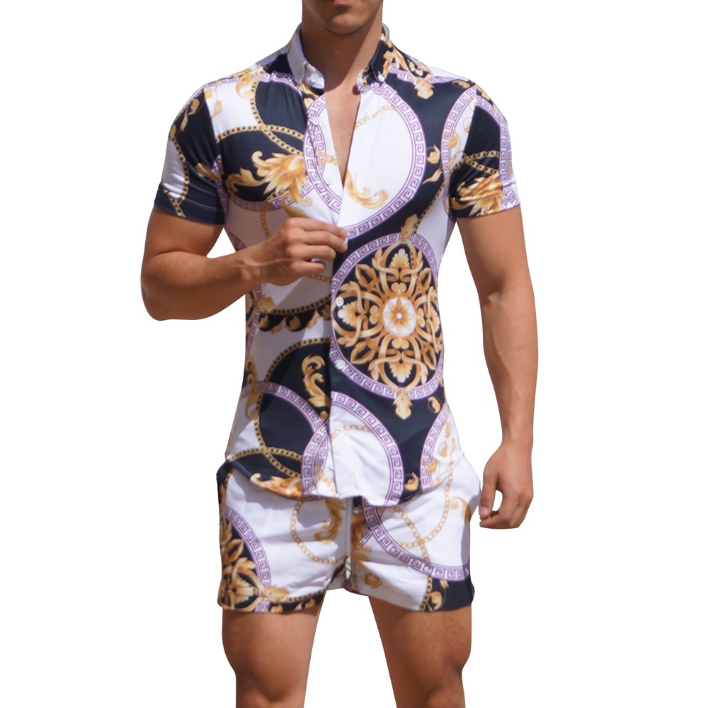 Camisa Manga Corta Acanthus Negro