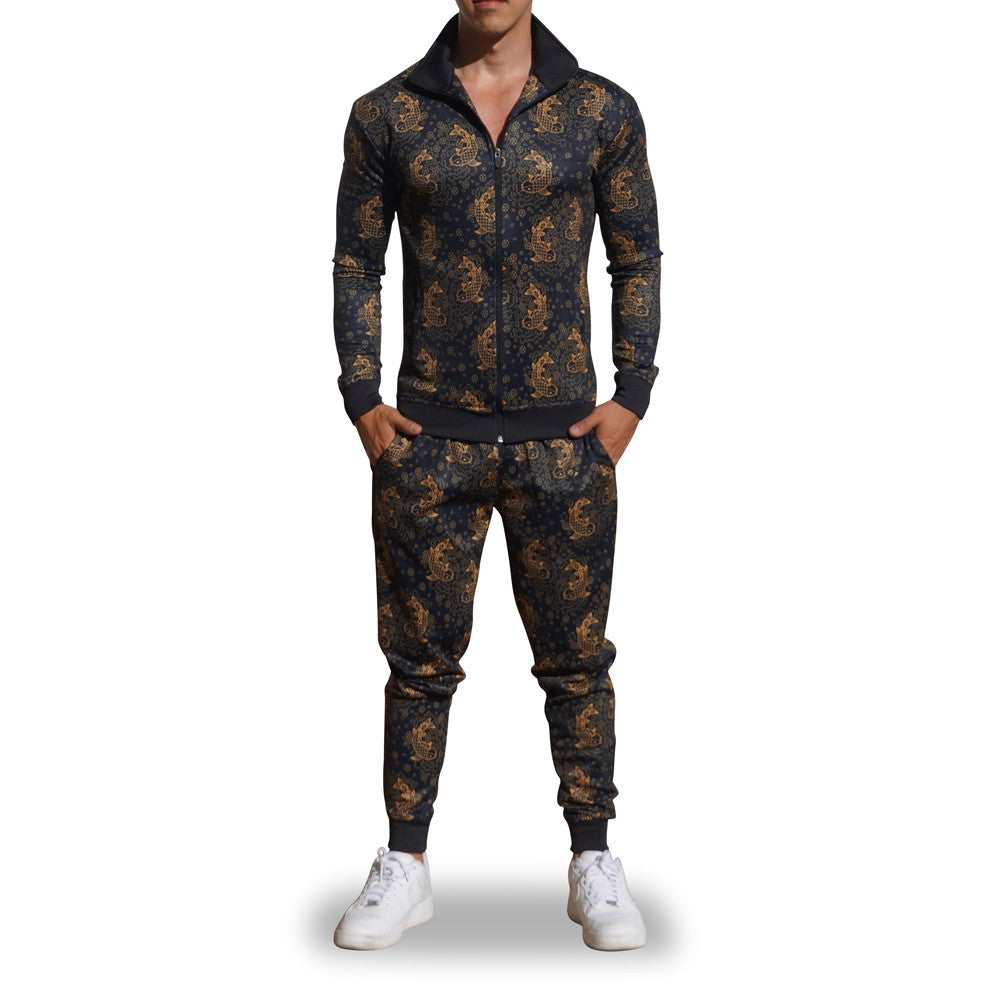 Pants Elite Track Suit Pattern Koi Fish