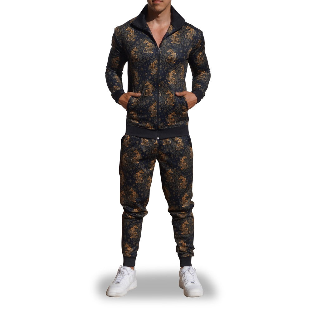 Pants Elite Track Suit Pattern Koi Fish