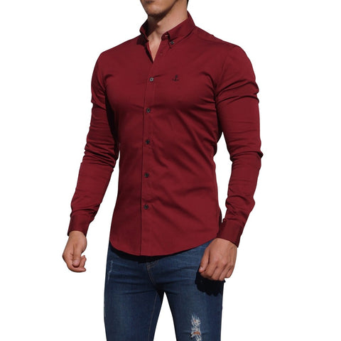 Camisa Vino Manga Larga Vino