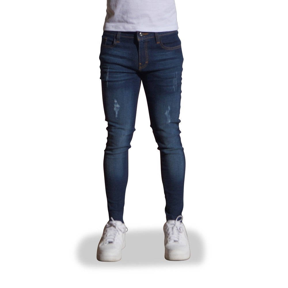 Skinny Jeans Washed Navy Blue
