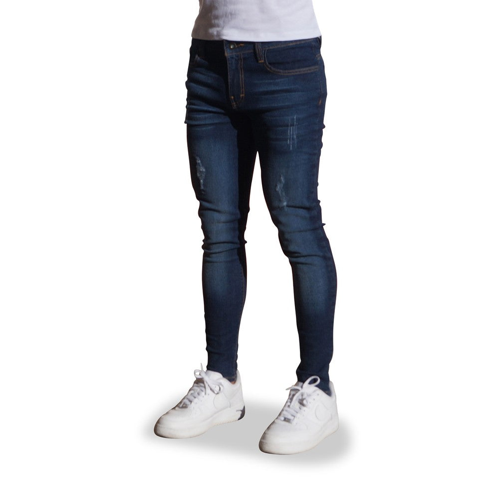 Skinny Jeans Washed Navy Blue