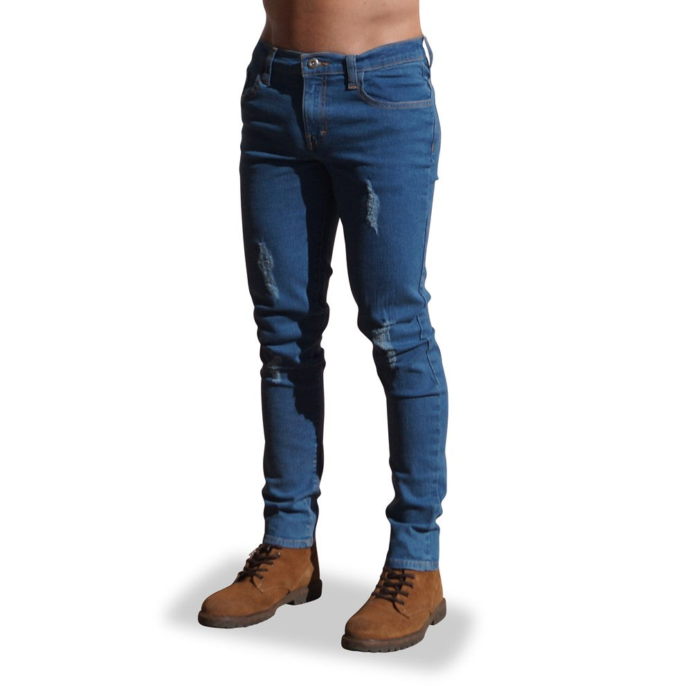 Jeans Slim Fit Washed Light Blue