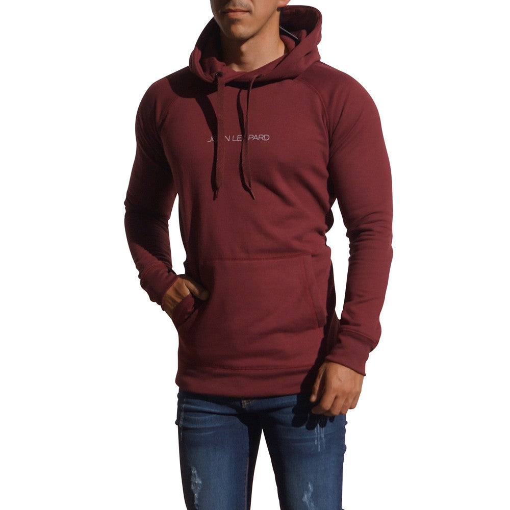 Minimal Wine Logo White Hoodie Sweatshirt