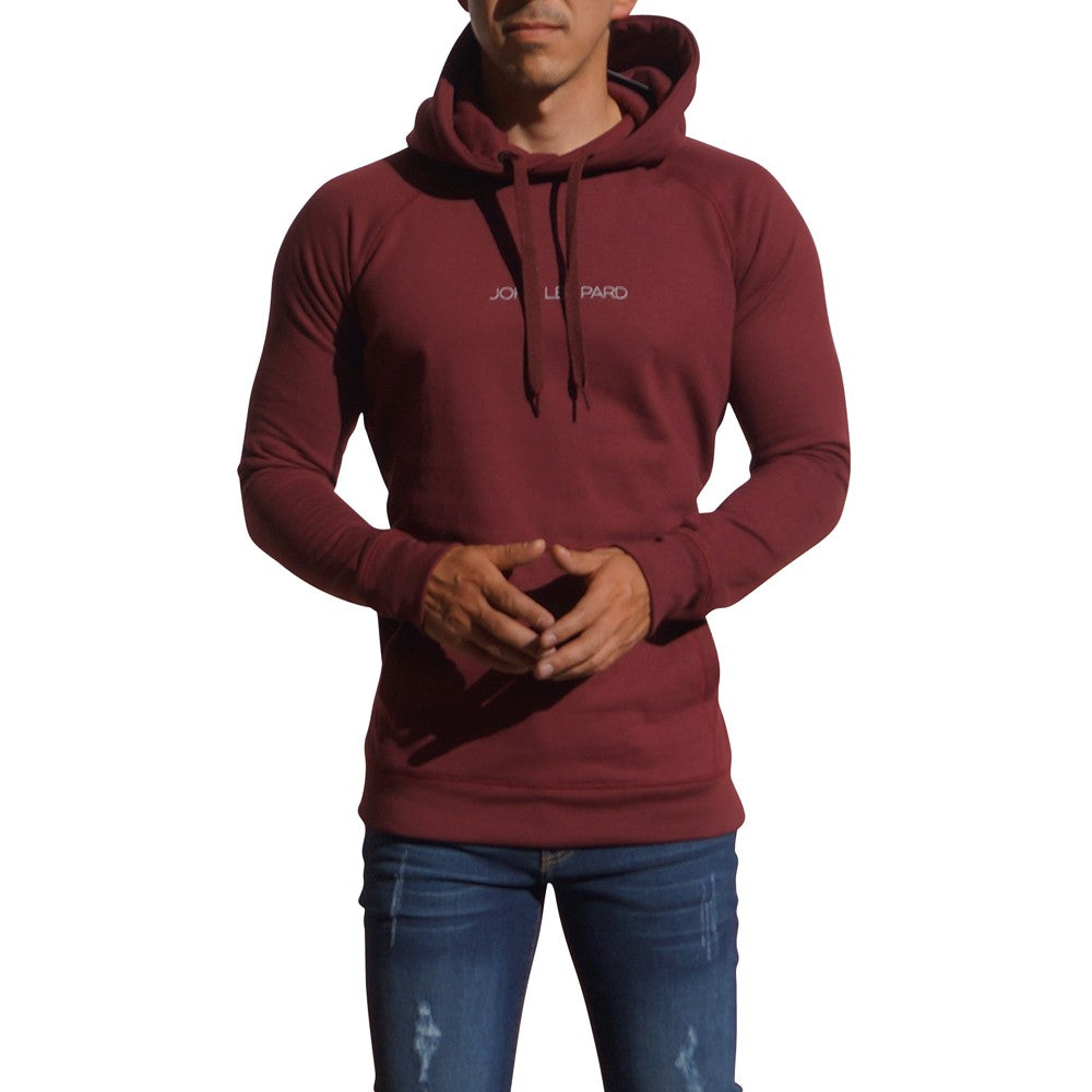 Minimal Wine Logo White Hoodie Sweatshirt