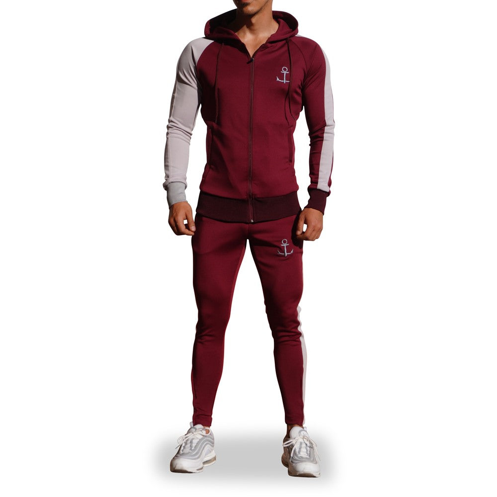Delta Tracksuit Vino Manga Derecha Gris Franja Gris