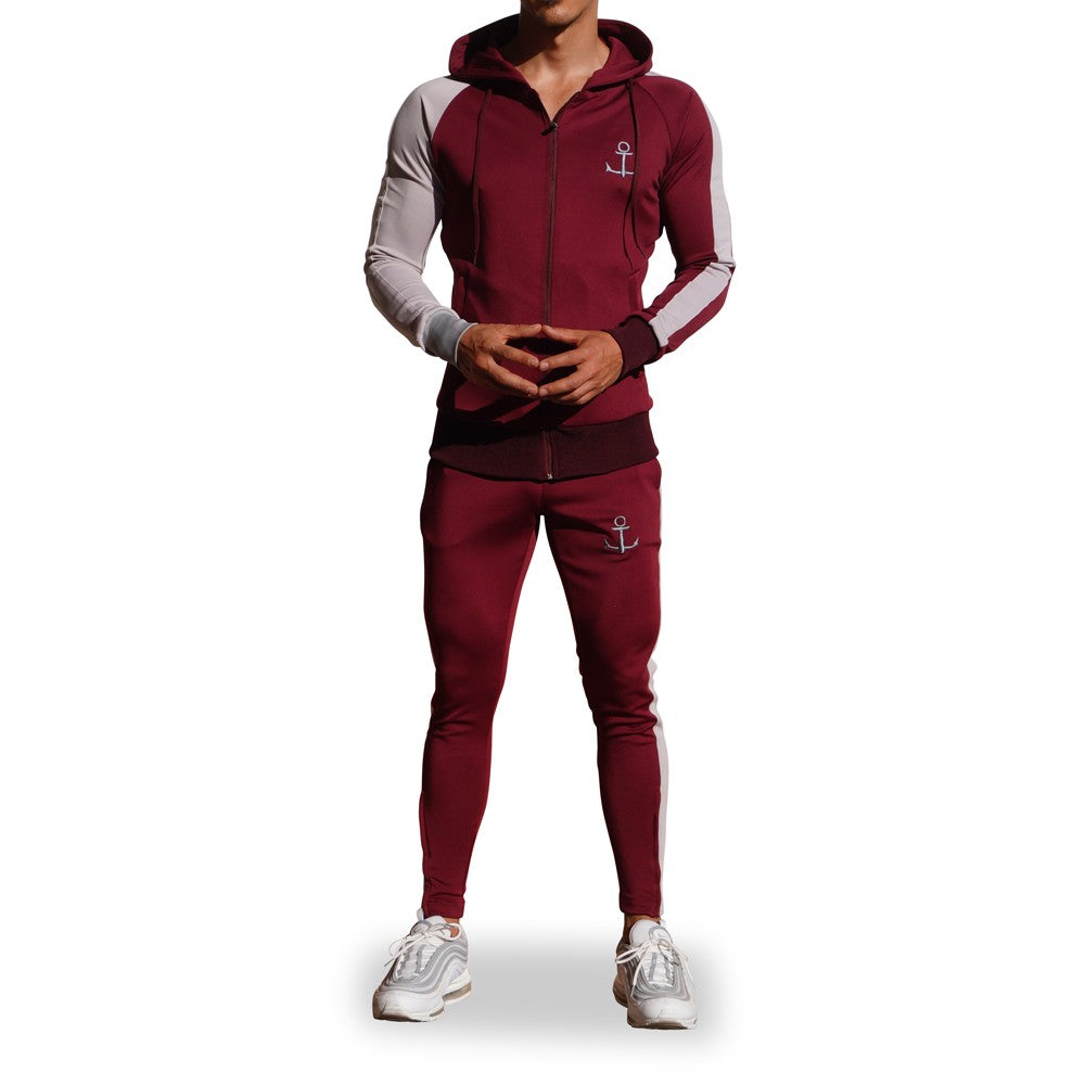 Delta Tracksuit Vino Manga Derecha Gris Franja Gris