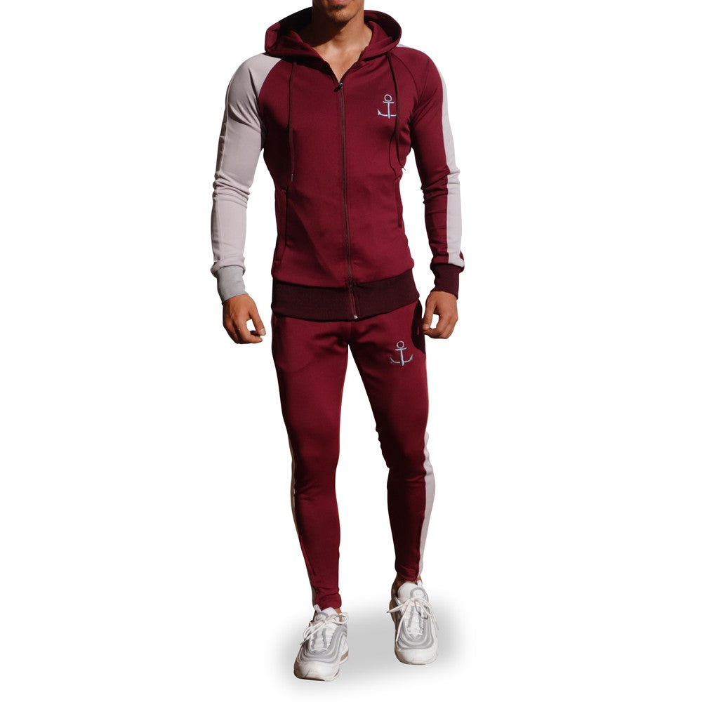 Delta Tracksuit Vino Manga Derecha Gris Franja Gris