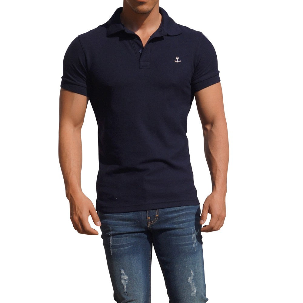Polo Marino Manga Corta Marino Metal Emblem