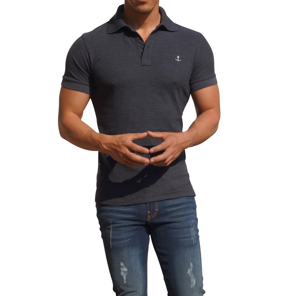 Oxford Metal Emblem Short Sleeve Oxford Polo