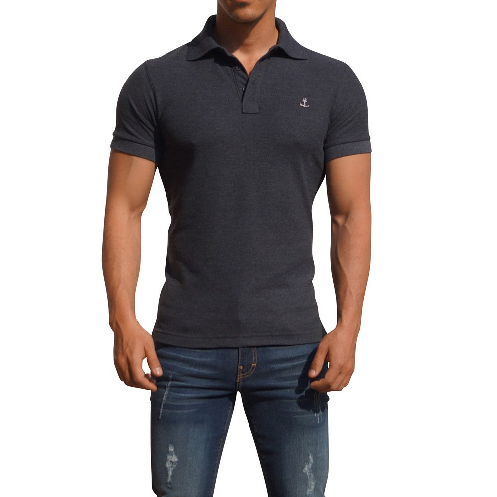 Oxford Metal Emblem Short Sleeve Oxford Polo