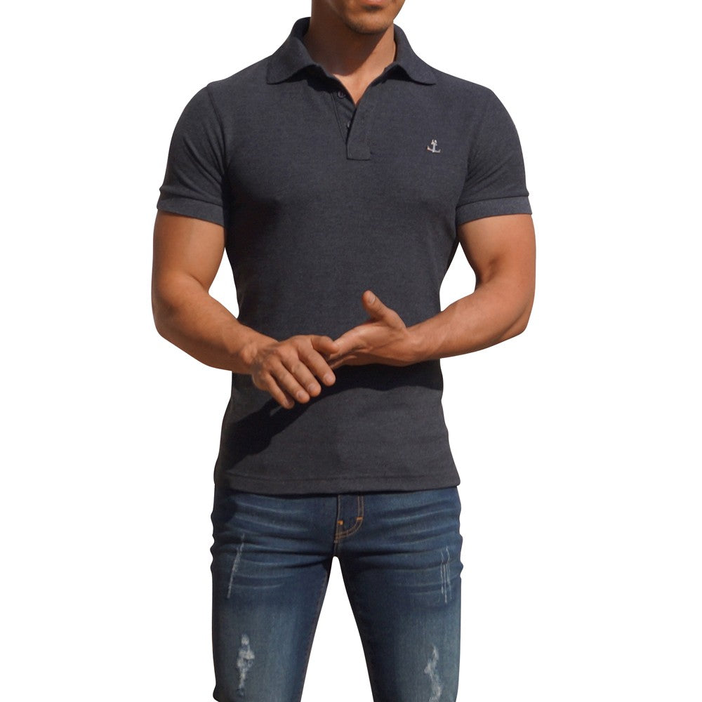 Oxford Metal Emblem Short Sleeve Oxford Polo
