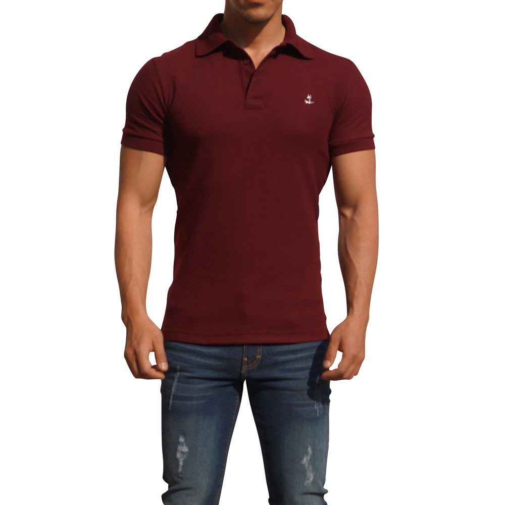 Polo Vino Manga Corta Vino Metal Emblem