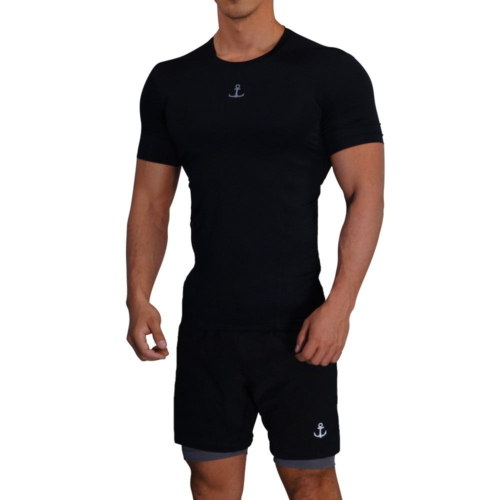 Strong Line Top Black Silver Logo