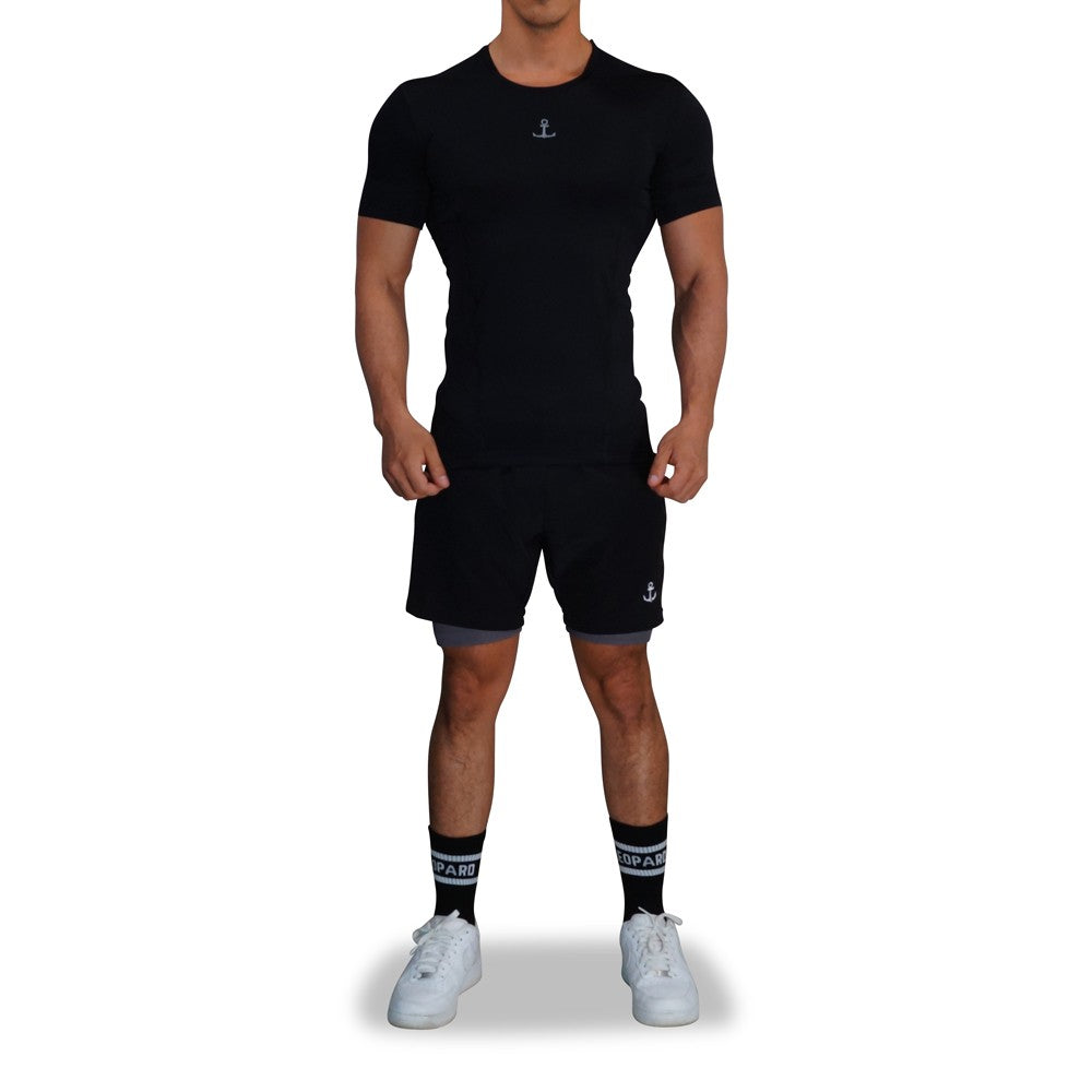 Strong Line Top Black Silver Logo