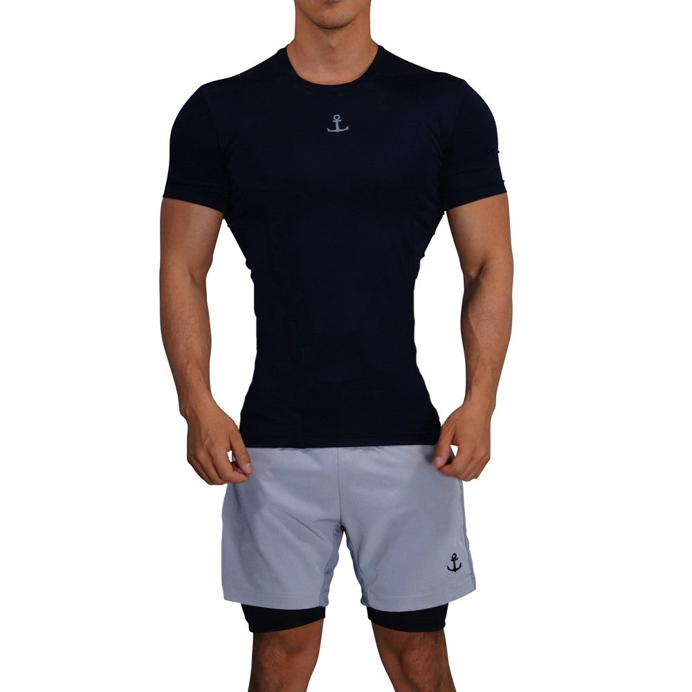 Strong Line Top Navy Silver Logo