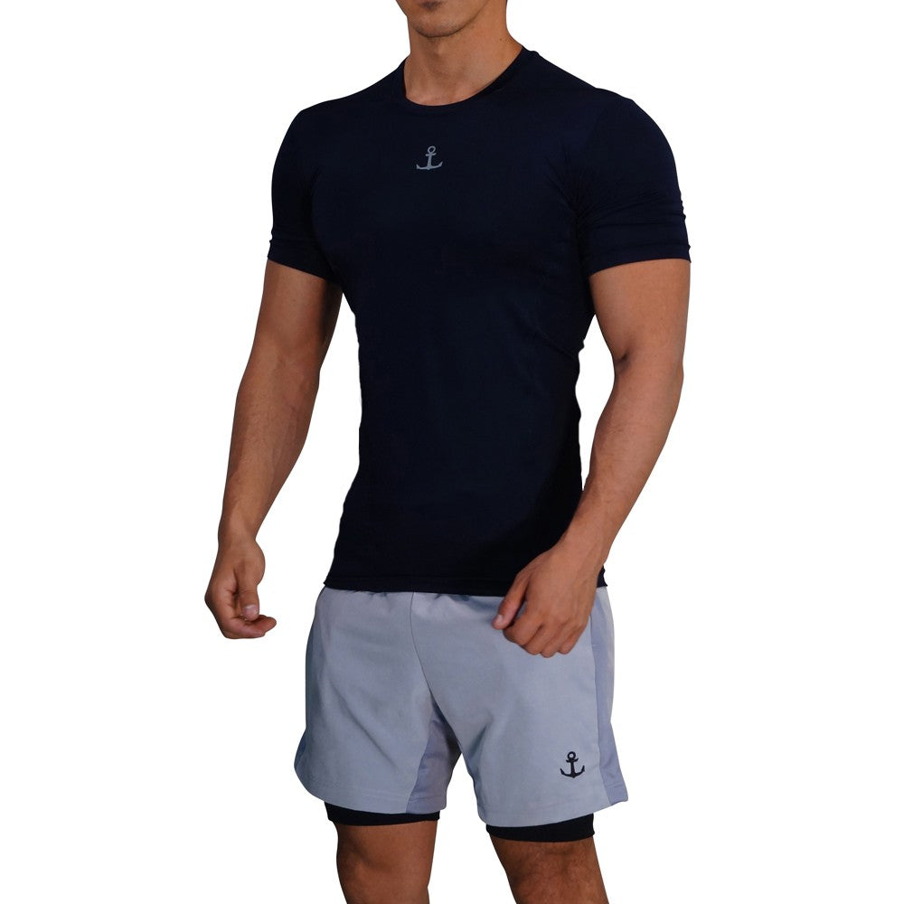 Strong Line Top Navy Silver Logo