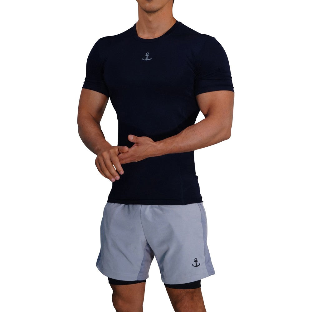 Strong Line Top Navy Silver Logo