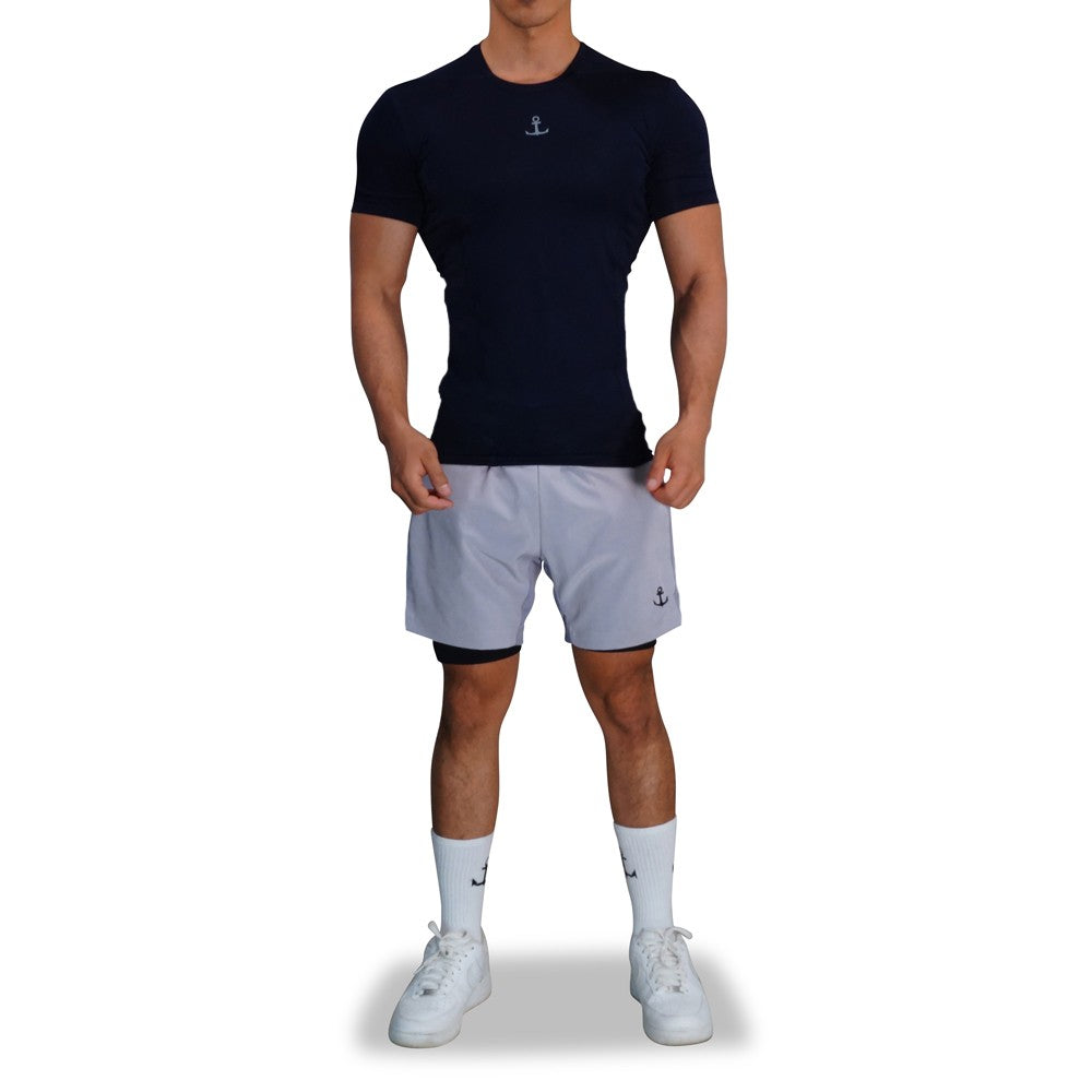 Strong Line Top Navy Silver Logo