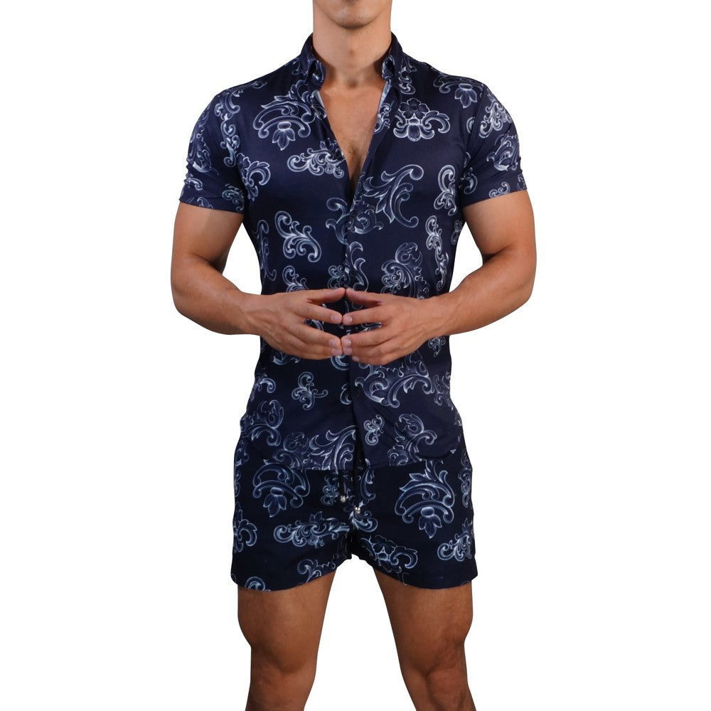 Black & White Baroque Swimsuit