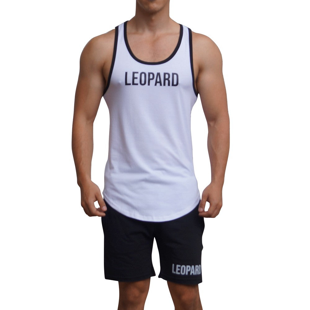 Gym Core Tank Blanco Bies Negro Big Logo Negro