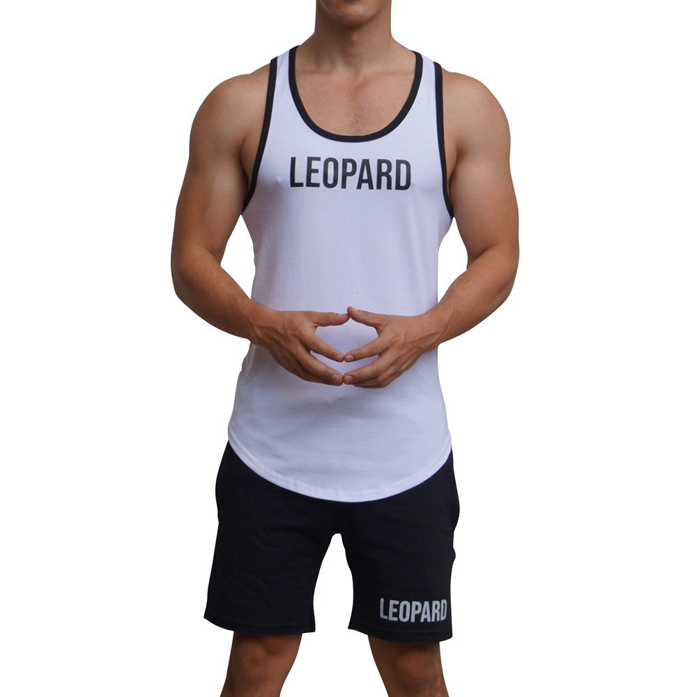 Gym Core Tank Blanco Bies Negro Big Logo Negro