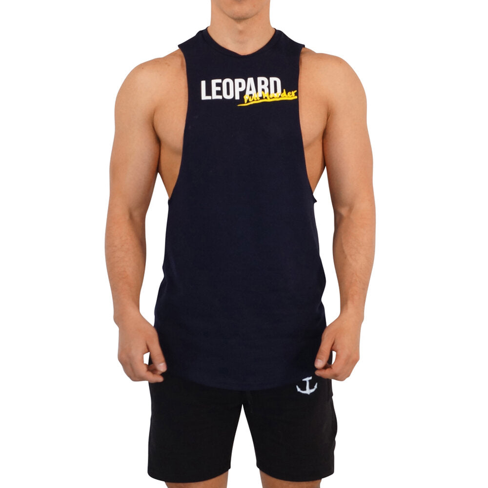 Gym Sleeveless Tee Harder 3 Pack Oxford Lift-Navy Pull-Gray Push