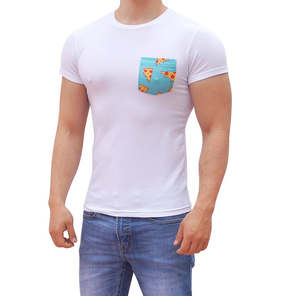 White T-shirt Pizza Bag