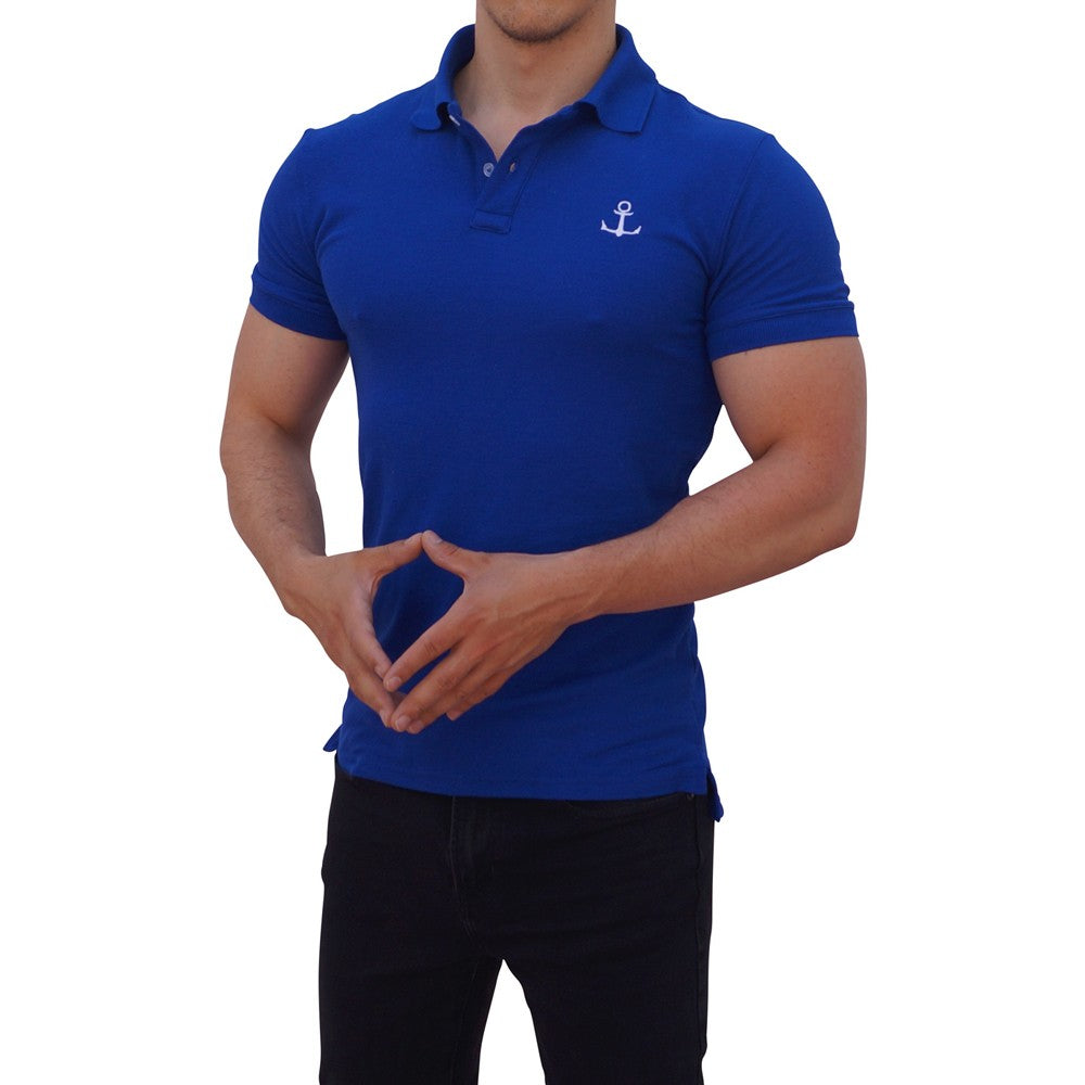 Playera Polo Rey Logo Blanco Manga Corta Rey