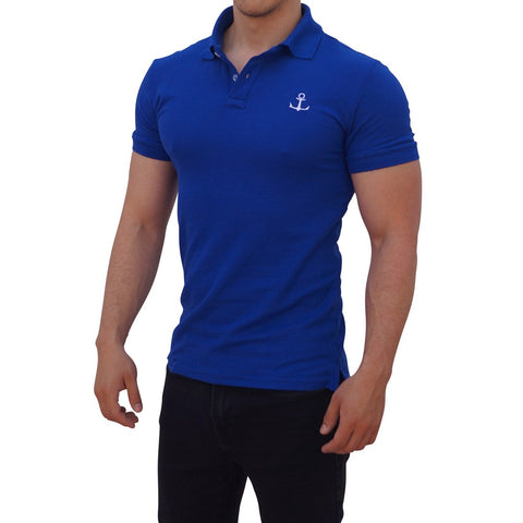 Playera Polo Rey Logo Blanco Manga Corta Rey