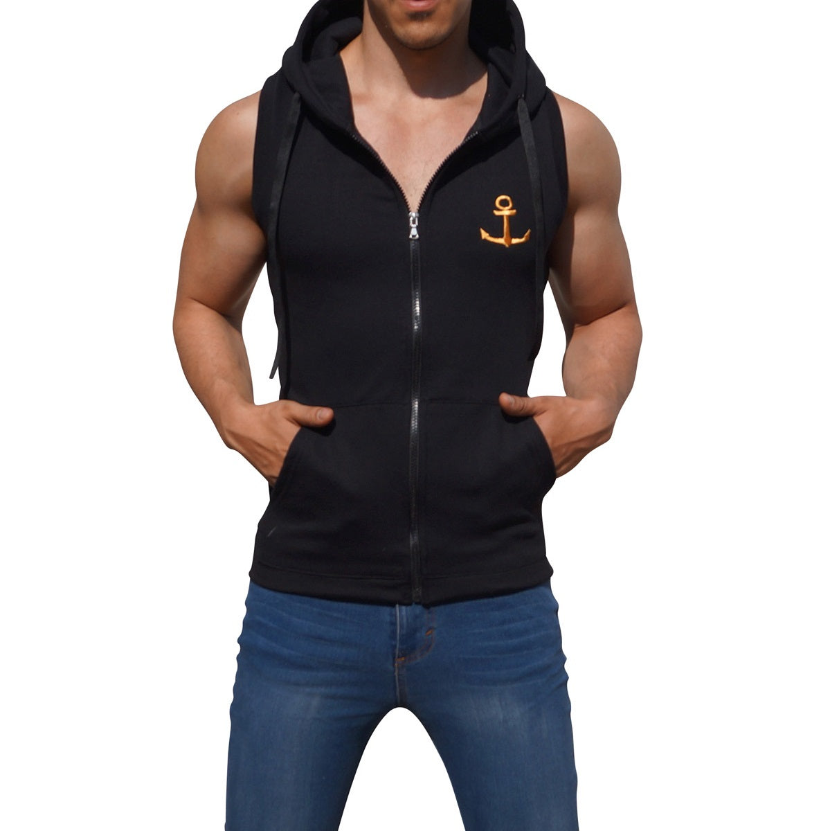 Black Vest Golden Logo