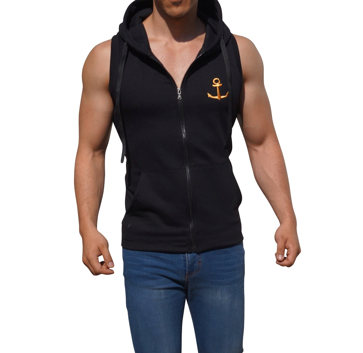 Black Vest Golden Logo