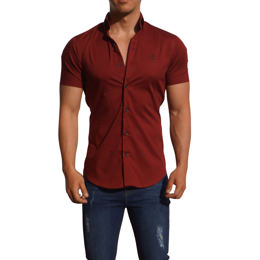 Camisa Vino Manga Corta Vino