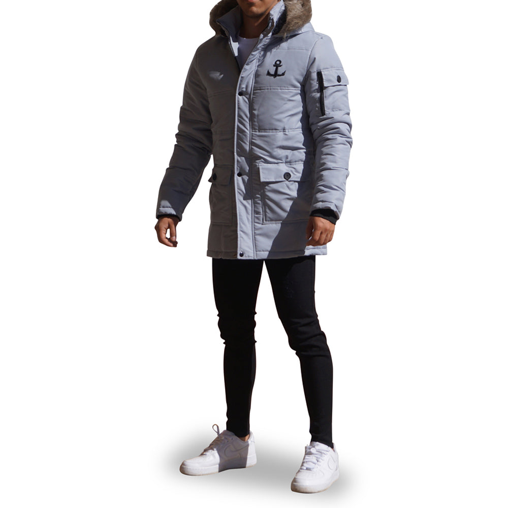 Puffed Parka Gray