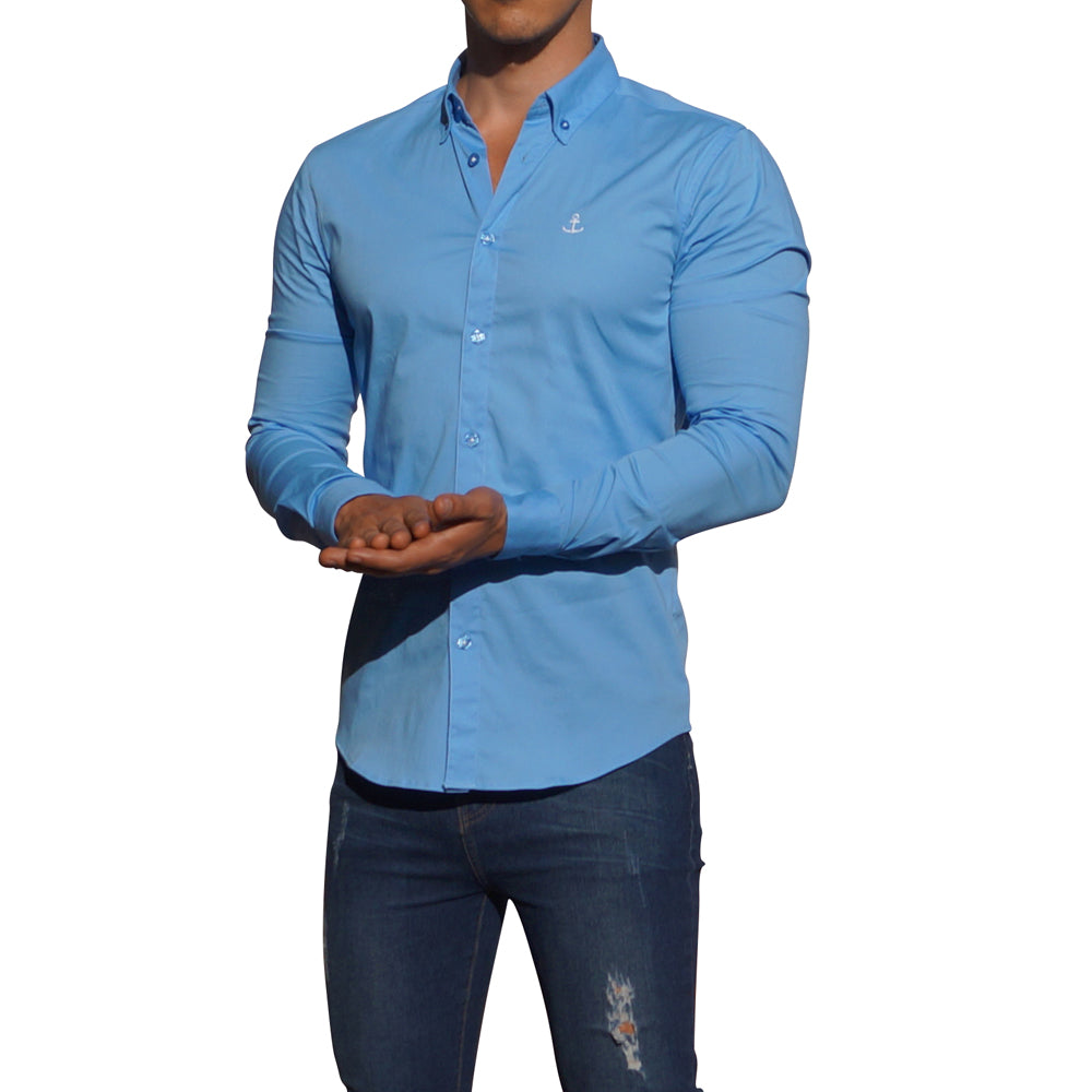 Sky Blue Long Sleeve Shirt Sky Blue