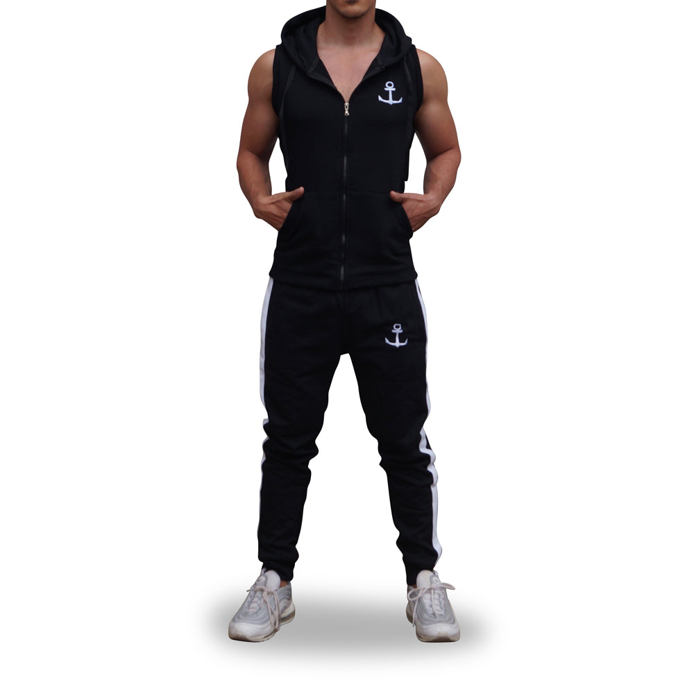Black Vest White Logo