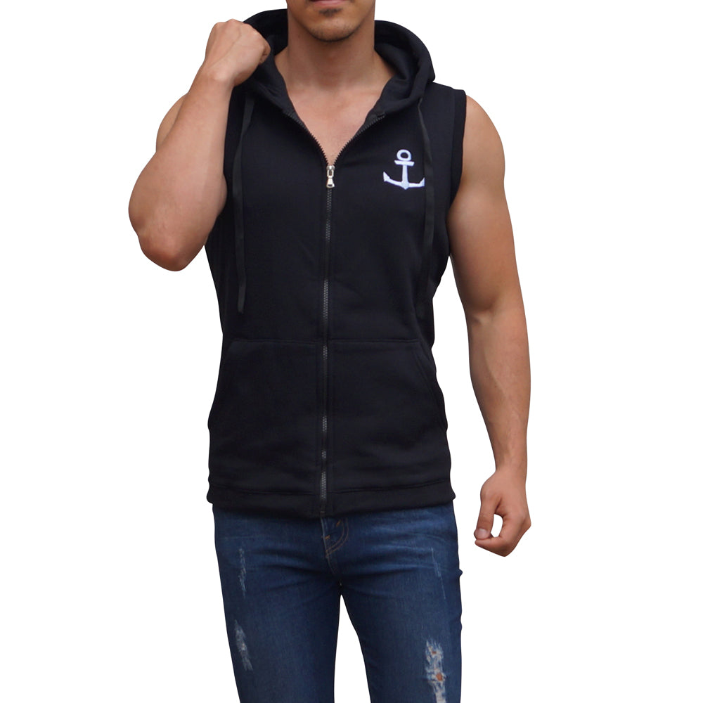 Black Vest White Logo