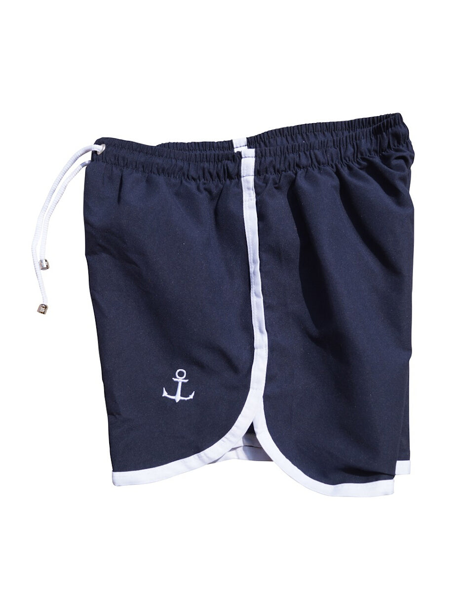 Traje De Baño Marino Logo Blanco