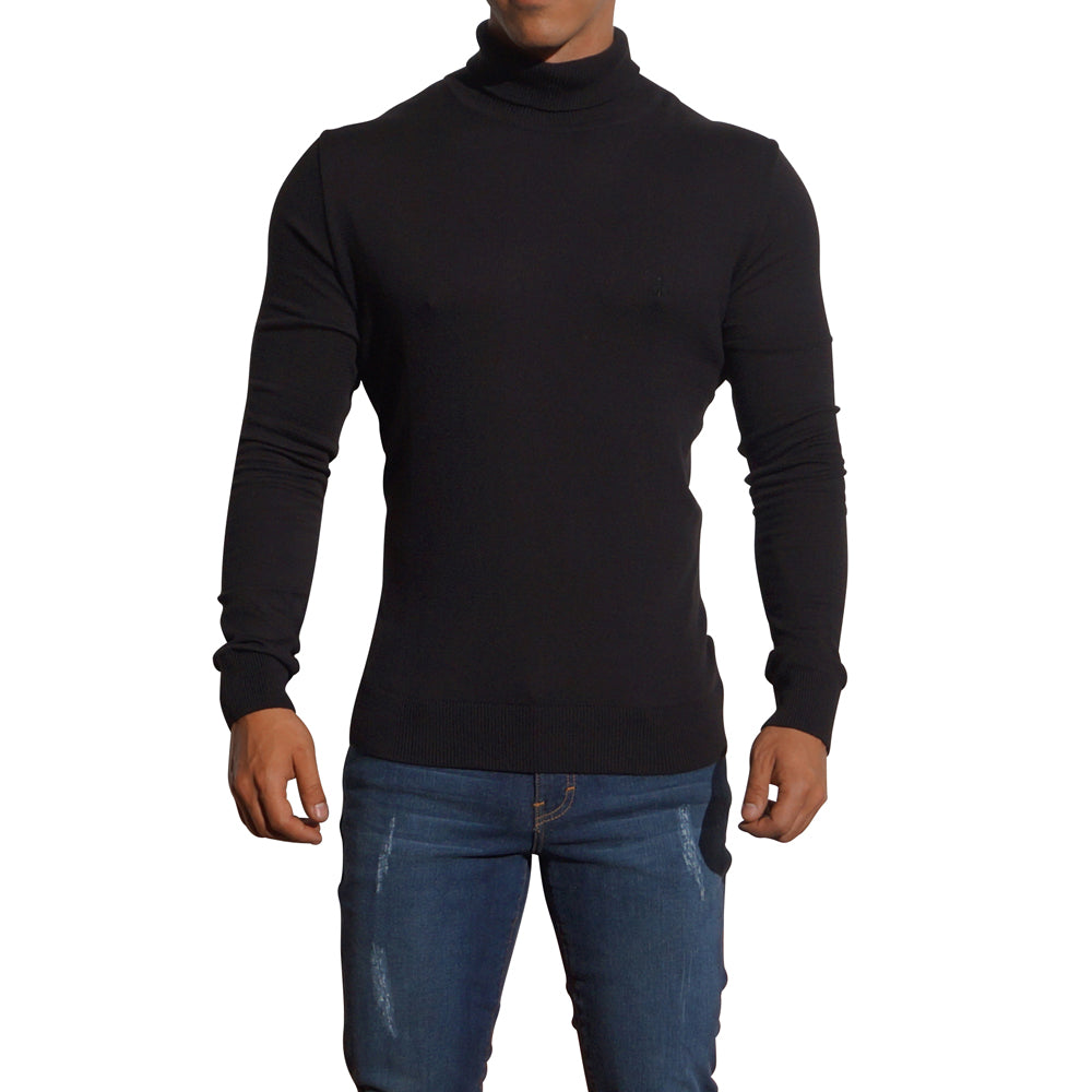 Roll Neck Sweater Negro