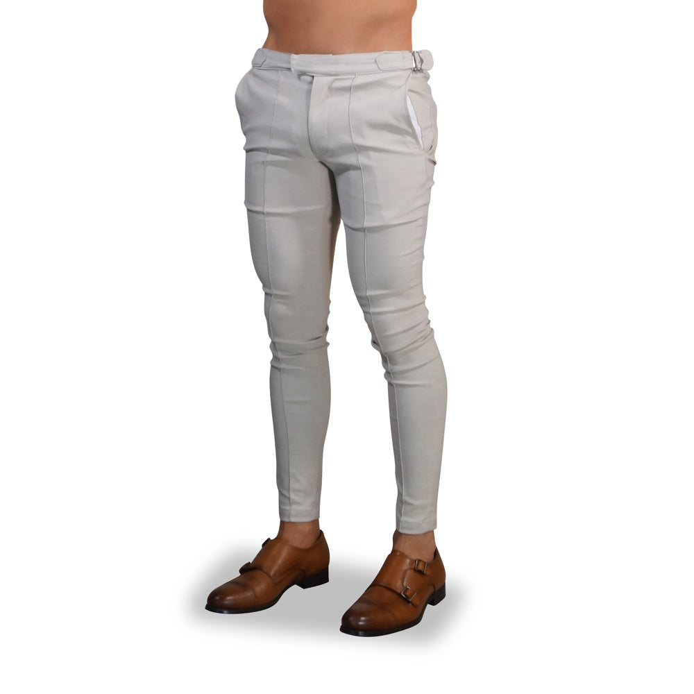 Semi Formal Trouser Beige Super Skinny Slim
