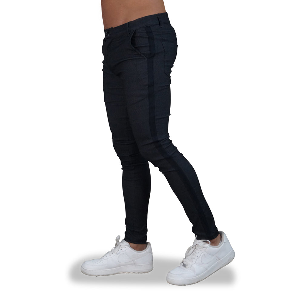Trouser Side Stripe Oxford Super Skinny Slim