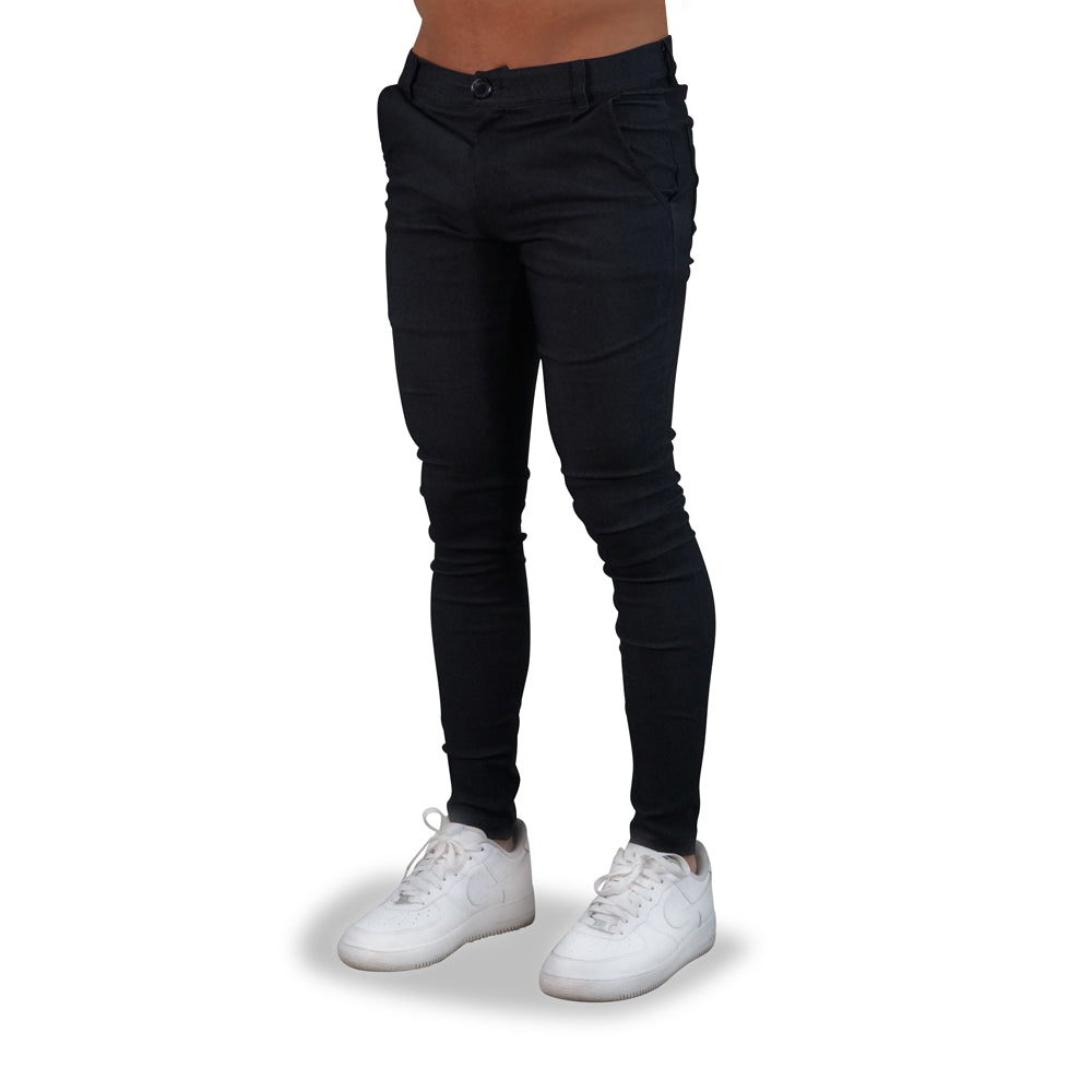 Stretch Oxford Super Skinny Slim Gabardine Trouser