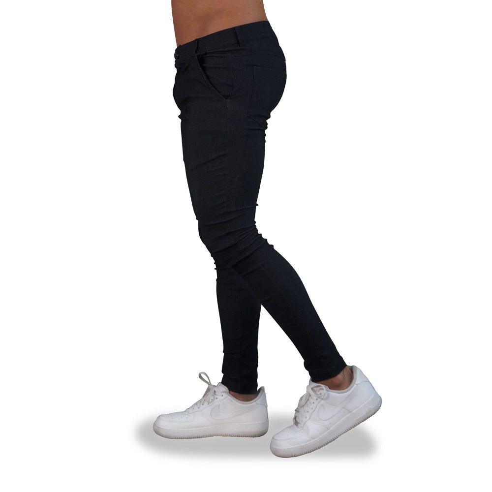 Stretch Oxford Super Skinny Slim Gabardine Trouser