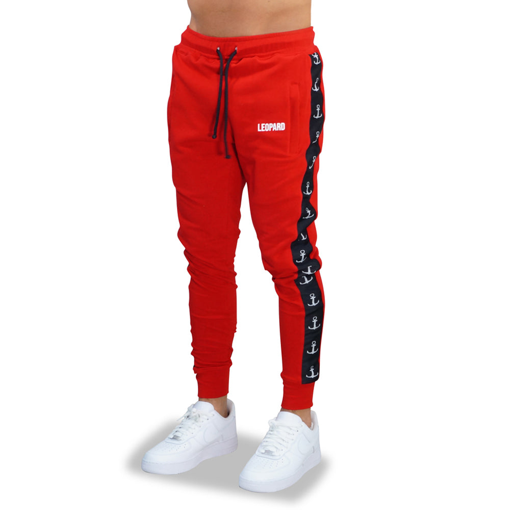 Alpha Track Jogger Logo Stripe Red
