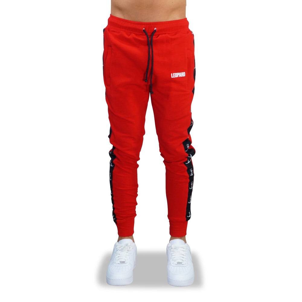 Alpha Track Jogger Logo Stripe Red