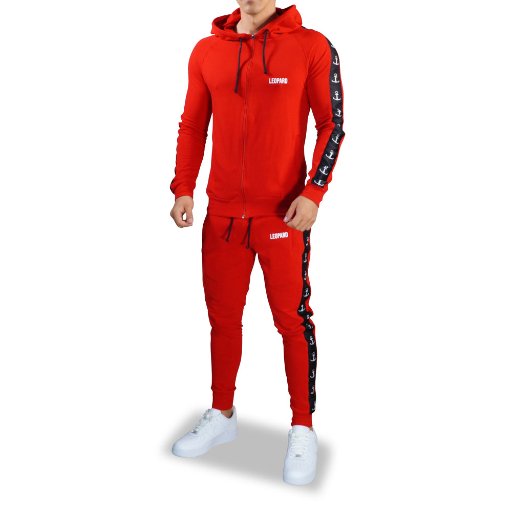 Alpha Track Jogger Logo Stripe Red